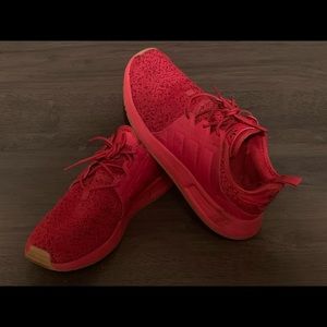 Red Adidas shoes